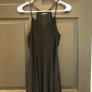 Express Little Black Swing Dress